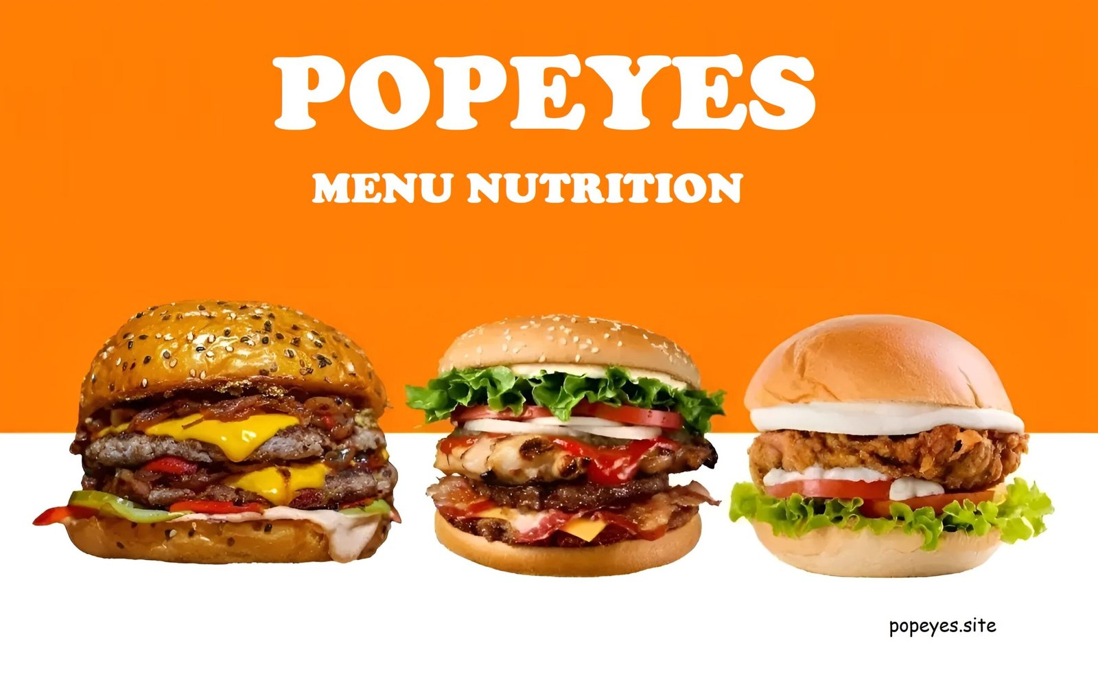 Popeyes Menu Nutrition