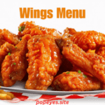 Popeyes Wings Menu