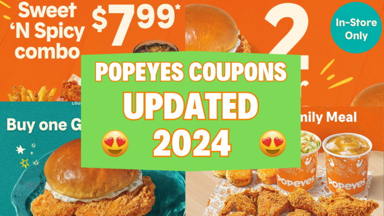 Coupons for Popeyes family meals and specials